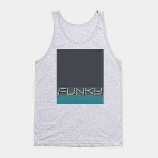 FUNKY Retro Pop Culture Cyber Sunset 80s 70s Vintage Feel Good Art for Everyday Festival Concert School Church Satanic Ritual Tank Top